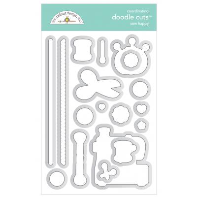 Doodlebug Cute & Crafty Doodle Cuts - Sew Happy